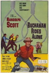 Plakat filma Buchanan Rides Alone (1958).