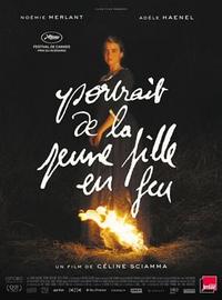 Poster for Portrait de la jeune fille en feu (2019).