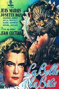 Plakat filma Belle et la bête, La (1946).