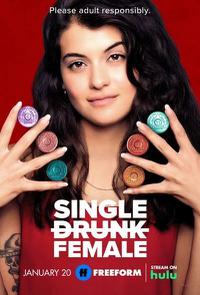 Poster for Single Drunk Female (2022).