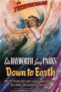 Cartaz para Down to Earth (1947).