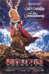 Poster for The Ten Commandments (1956).