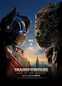 Poster for Transformers: Rise of the Beasts (2023).