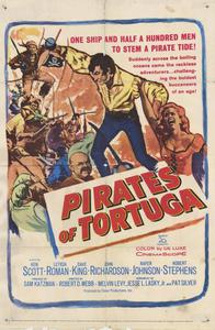 Plakát k filmu Pirates of Tortuga (1961).