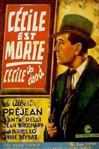 Poster for Cécile est morte! (1944).